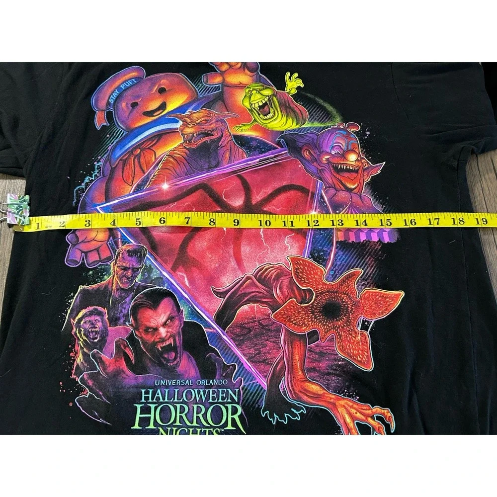 Halloween Horror Nights 2019 Womens Black‎ Fear To The Max T Shirt Medium M